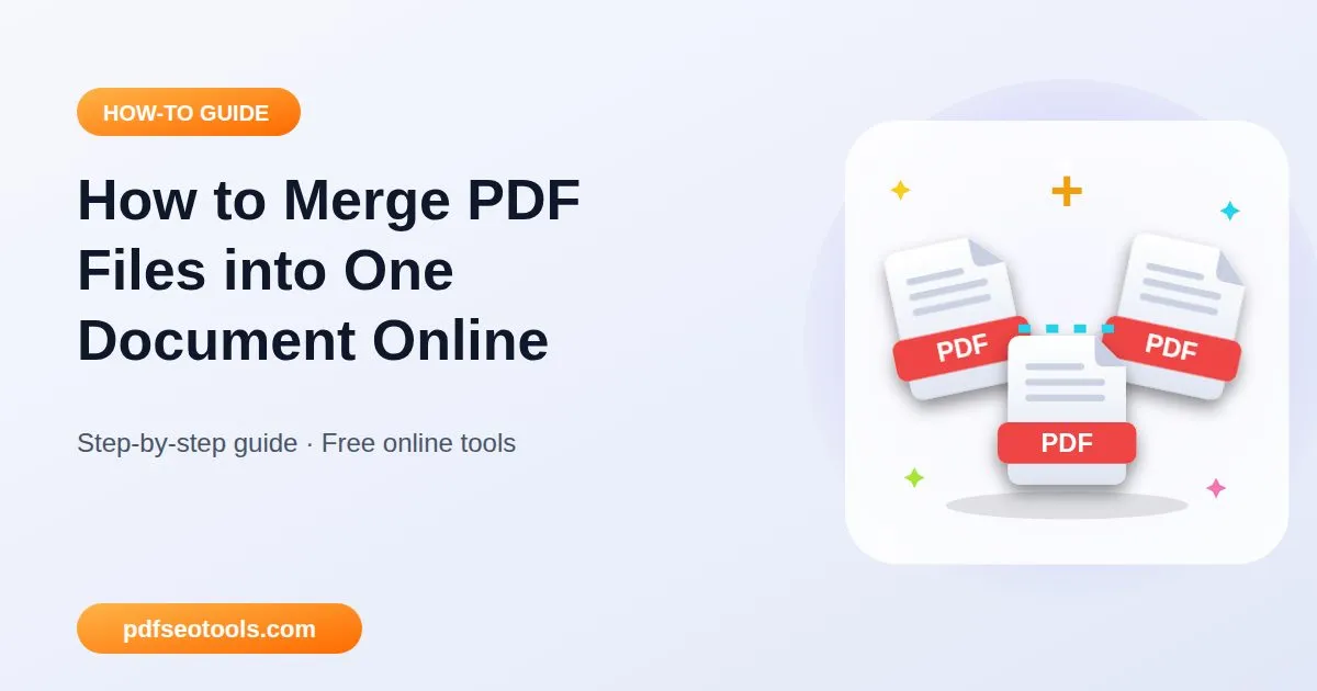How to Merge PDF Files into One Document Online