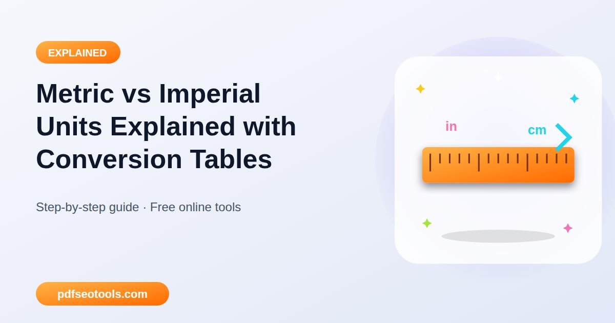 Metric vs Imperial Units Explained with Conversion Tables