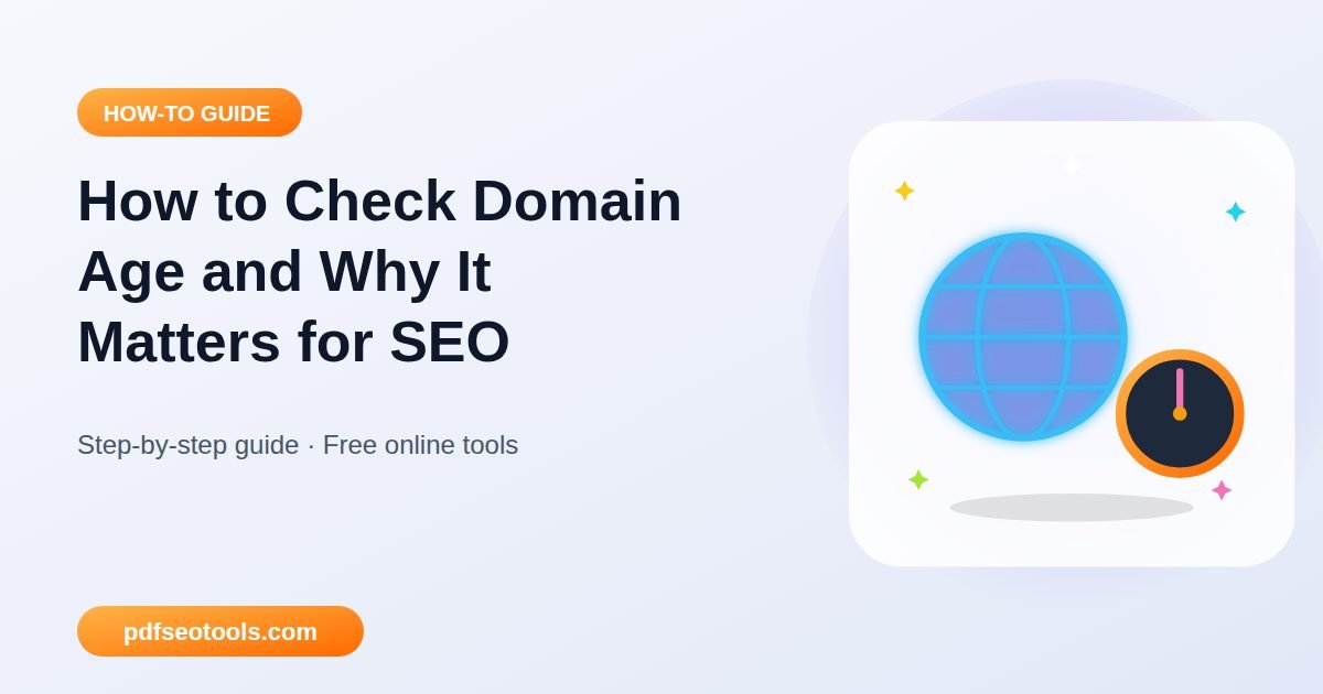 How to Check Domain Age and Why It Matters for SEO