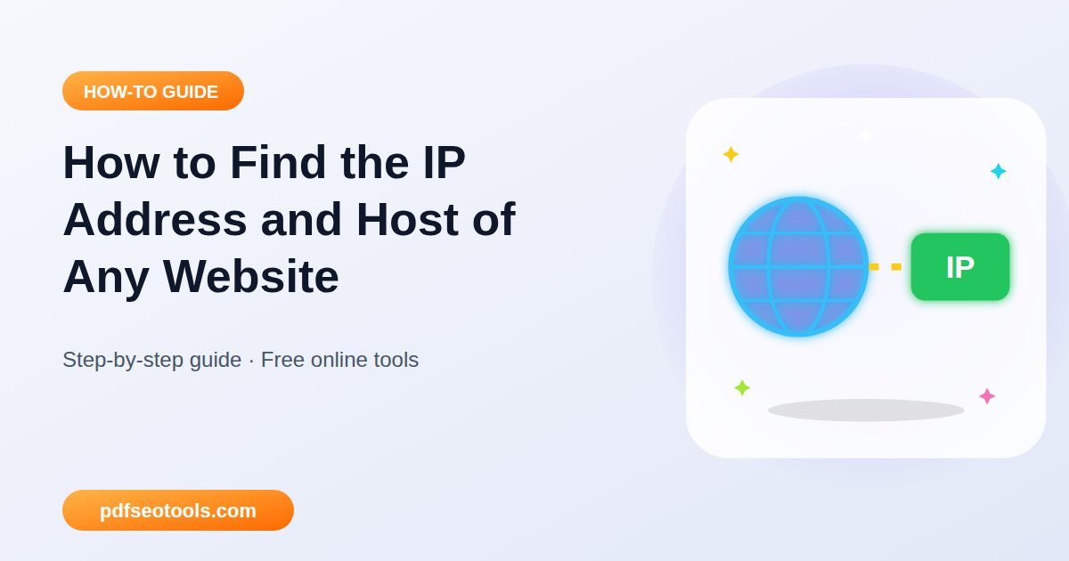 How to Find the IP Address and Host of Any Website