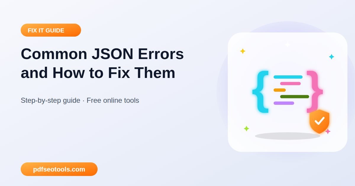 Common JSON Errors and How to Fix Them