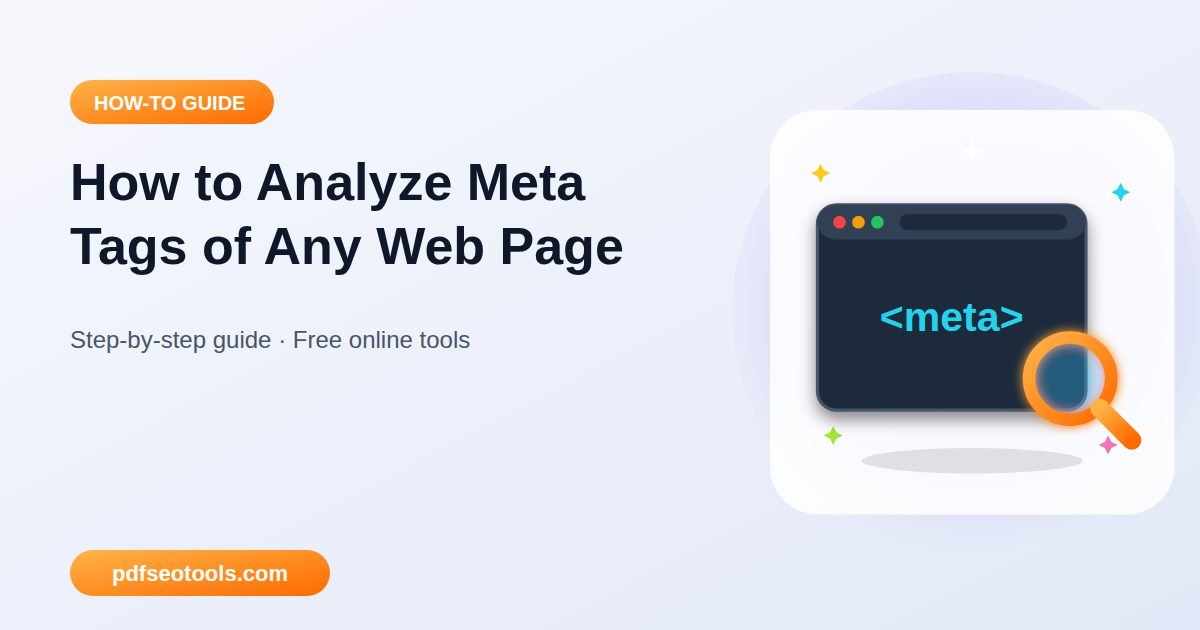 How to Analyze Meta Tags of Any Web Page