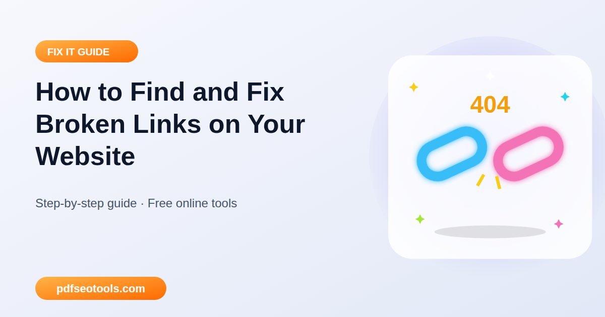 How to Find and Fix Broken Links on Your Website