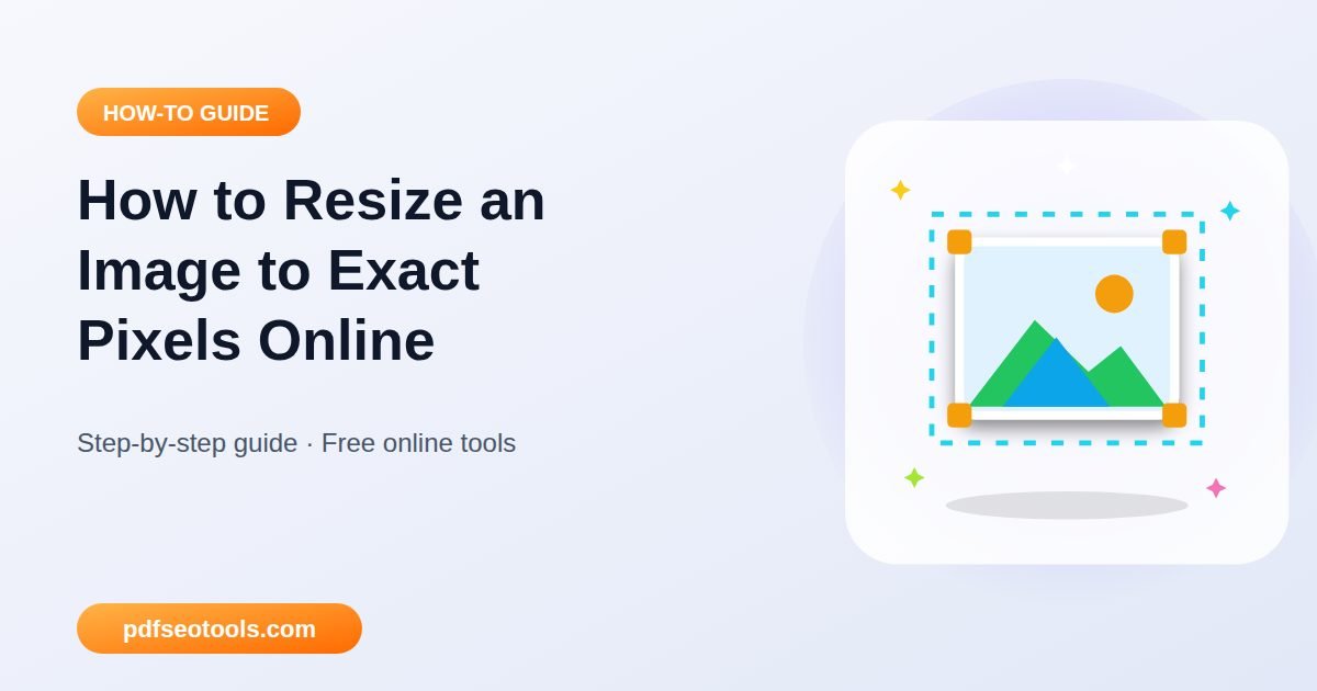 How to Resize an Image to Exact Pixels Online