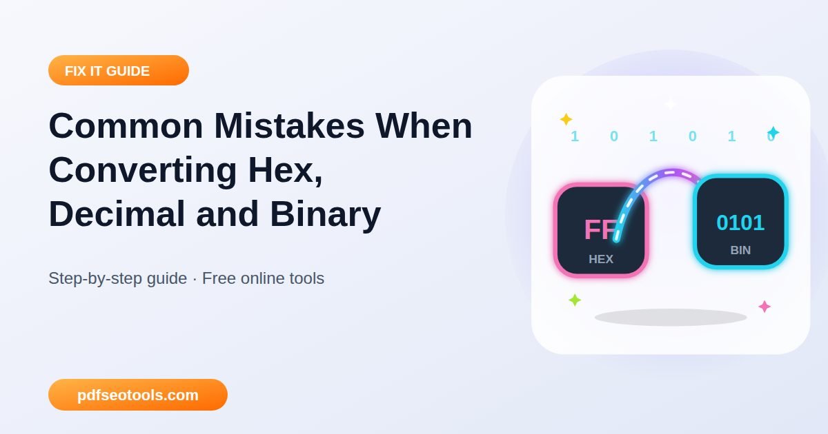 Common Mistakes When Converting Hex, Decimal and Binary