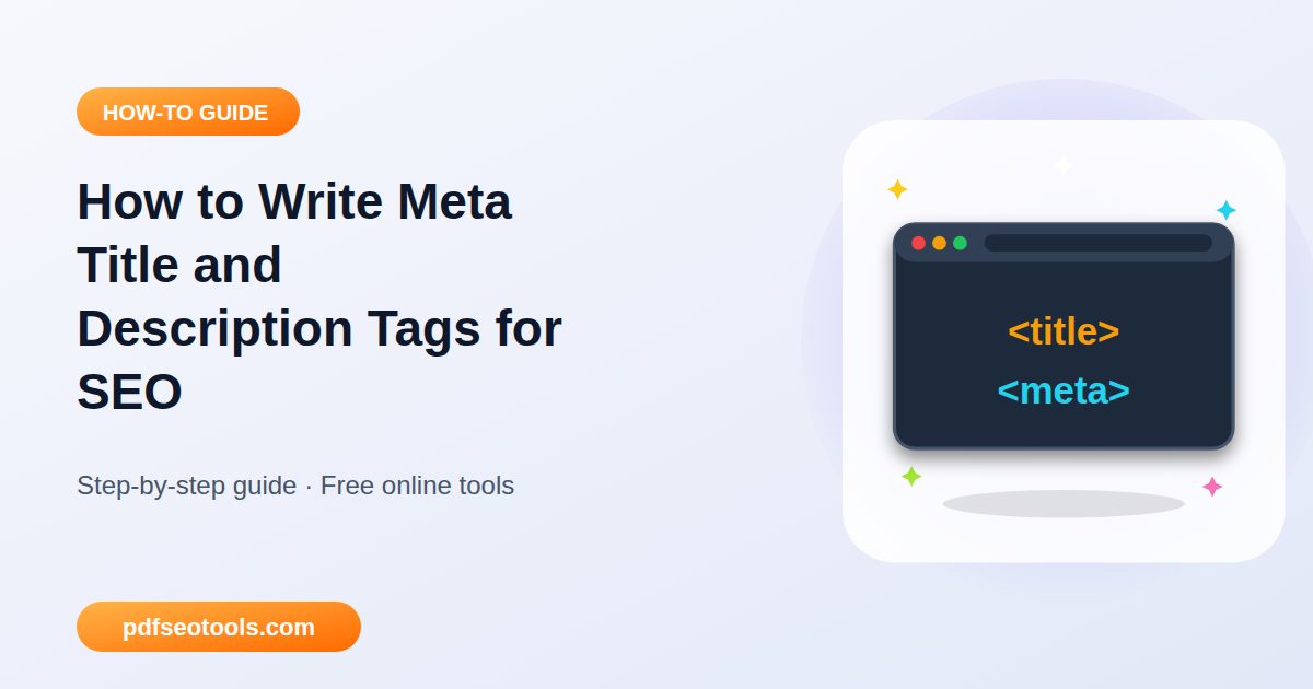 How to Write Meta Title and Description Tags for SEO